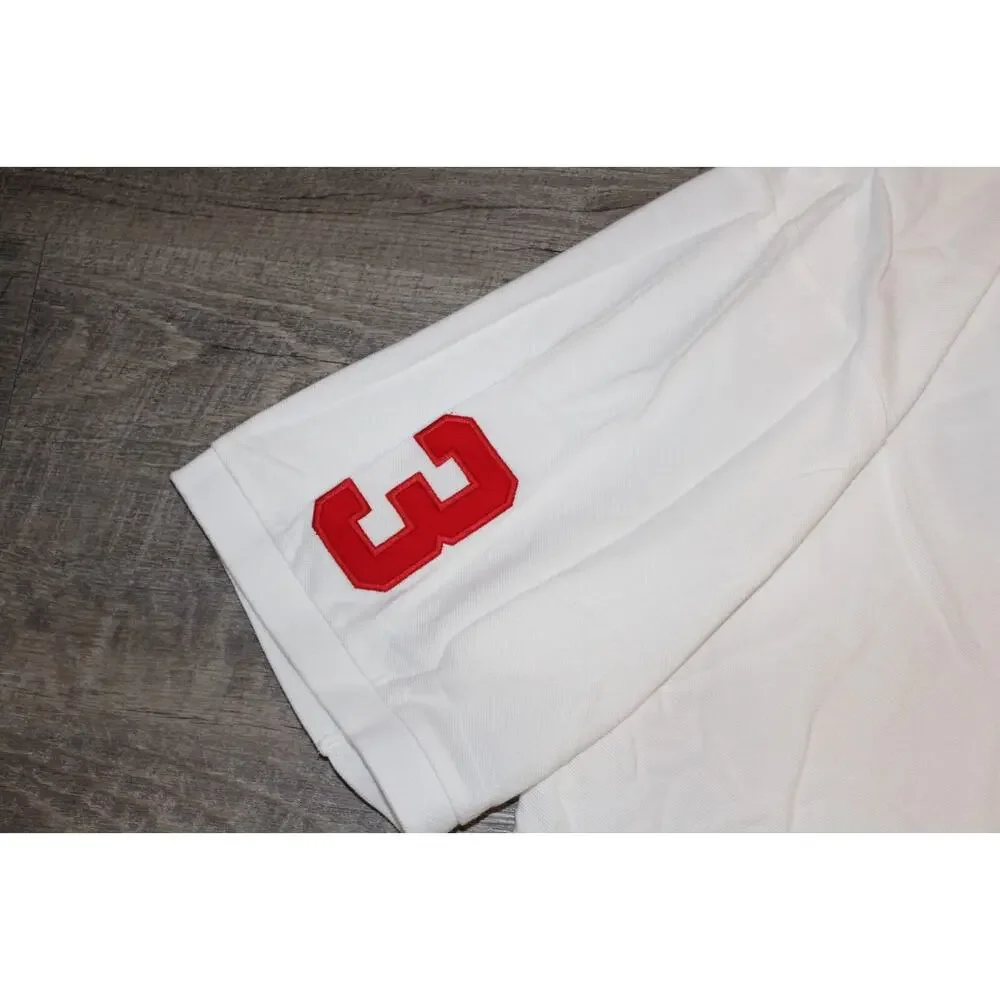 Polo Ralph Lauren Men's Big & Tall Mesh Polo Shirt Crest Triple Pony White‎ 2XLT
